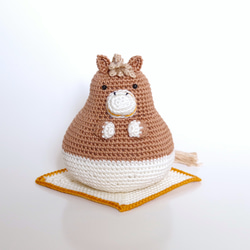 yuj - süß line】お正月 あみぐるみの辰ちゃん 正月飾り 干支 辰の置物