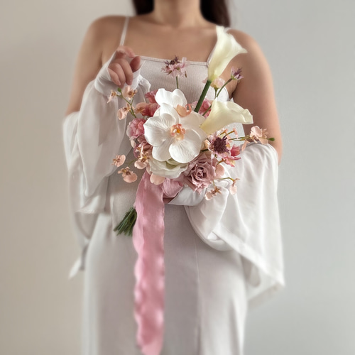アーティフィシャルフラワーブーケ ウェディングブーケ クラッチブーケ