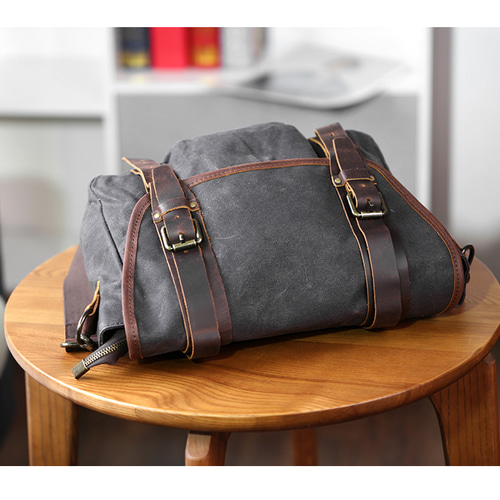 メンズ オイルウォックス牛革 メッセンジャーバッグ 防水 レトロ