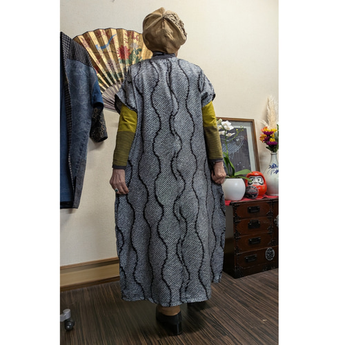 総絞りのワンピース 着物リメイク ワンピース 着物リメイク 順子 通販