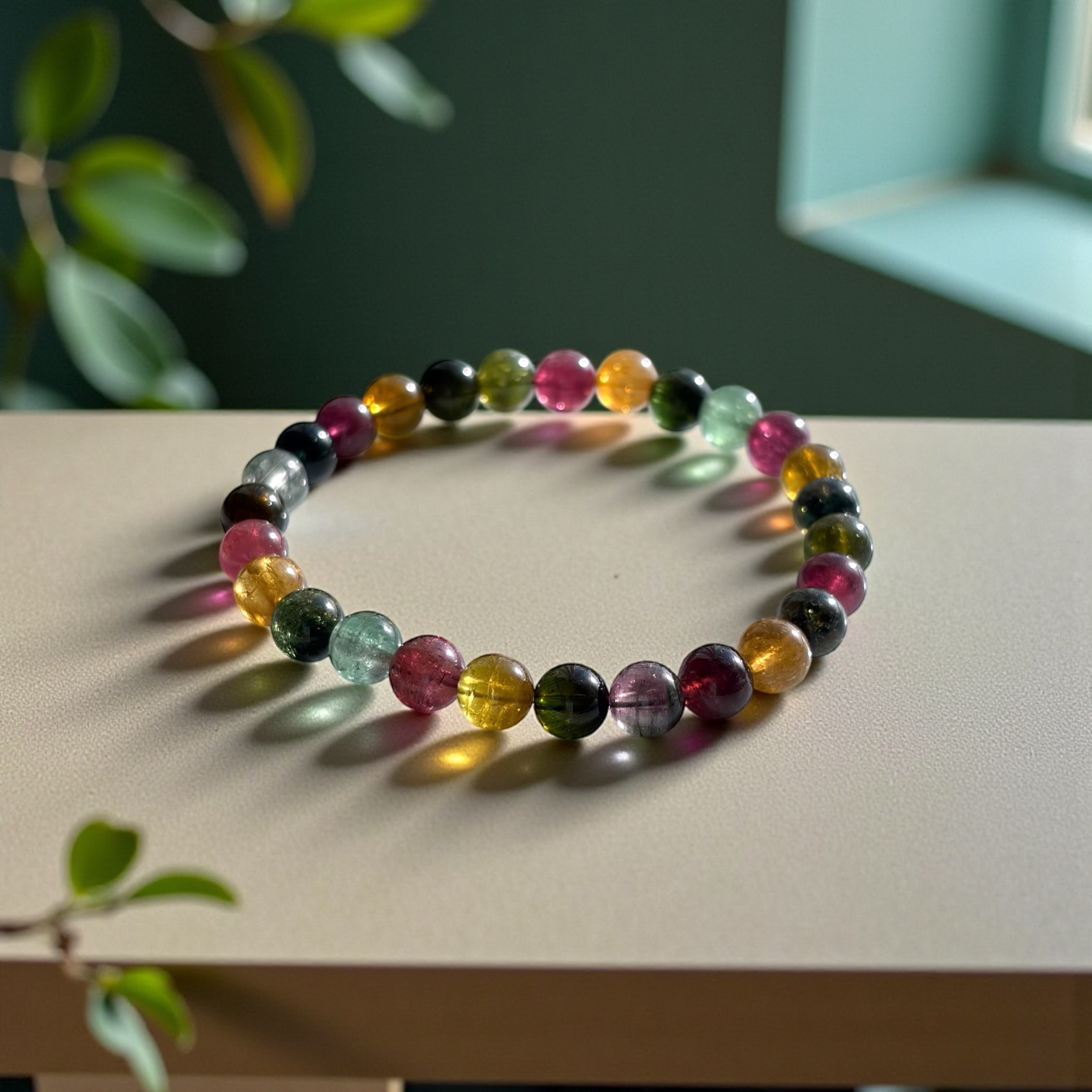 濃厚✨ブラジル産パーティカラートルマリンブレス