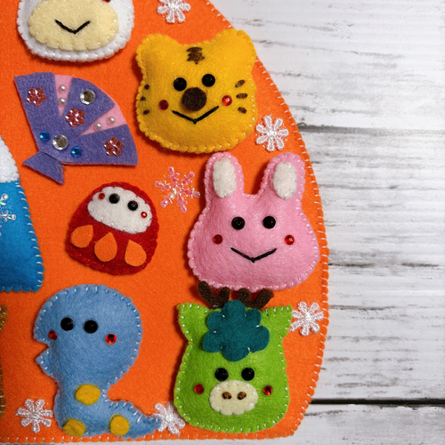 フェルトリース☆干支リース☆壁飾り リース Tama 通販 20220804