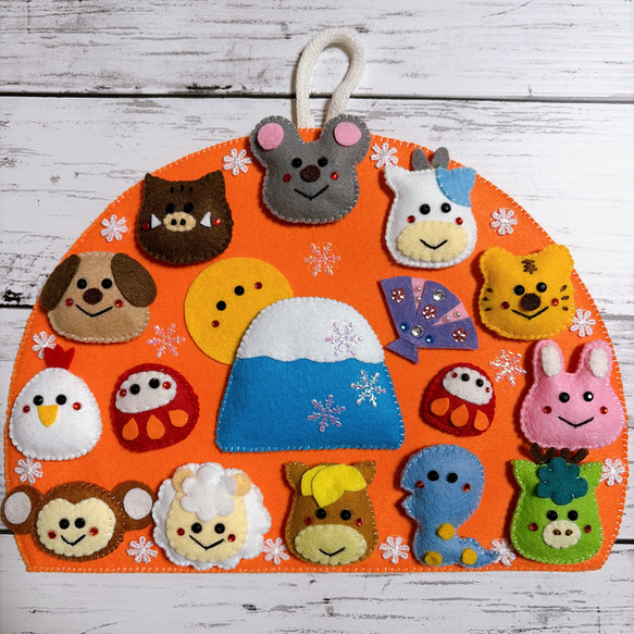 フェルトリース☆干支リース☆壁飾り リース Tama 通販 20220804