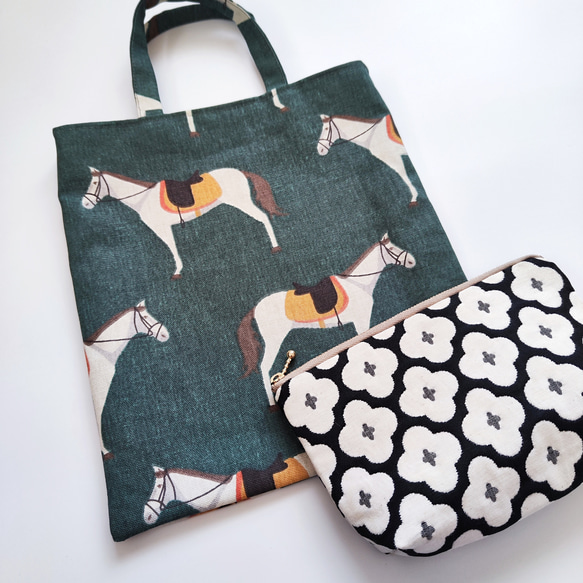 選べる福袋2026B》フランス生地のミニトート＆ポーチ3点セット