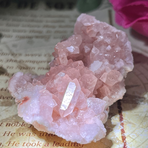 アルゼンチン産 ピンクアメジスト ラフストーン 原石 クラスター 紫