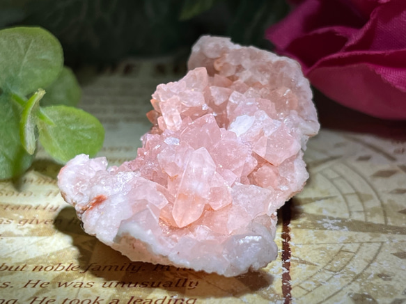 フラワー　アメジスト　ラフストーン　原石　クラスター アルゼンチン産 ピンクアメジスト ラフストーン 原石 クラスター 紫