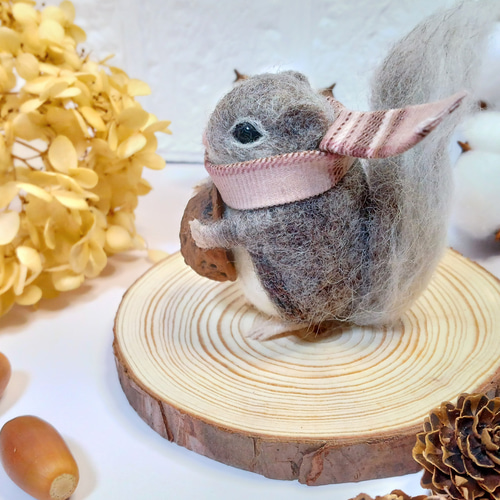 送料無料】❀エゾモモンガのクリスマス❀ 【ギフトにも最適 手のひら