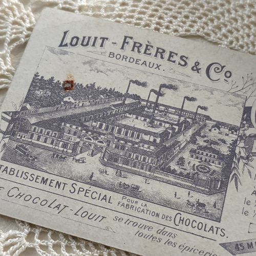 フランス アンティーク クロモカード CHOCOLAT LOUIS 子供たち