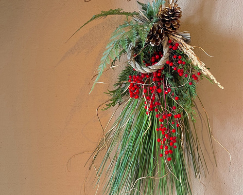 大王松と金雲龍で運気UP❣️オリジナルお正月飾り〈2026年新作