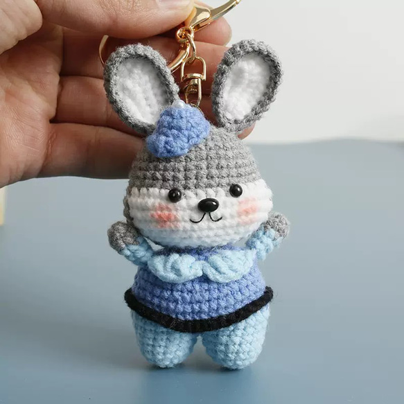 毛糸 手作り 編みぐるみ ニット キーホルダー バッグチャーム 誕生日