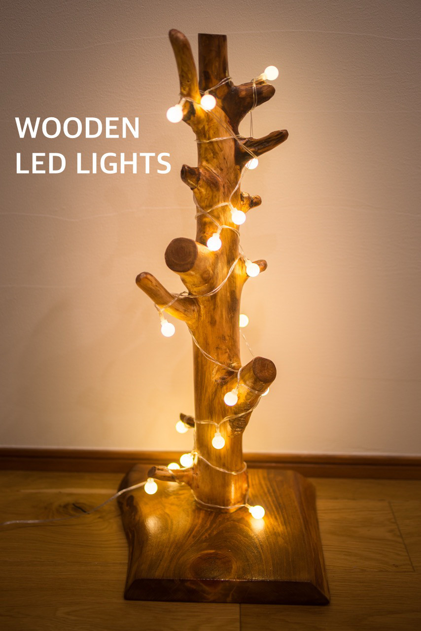 天然ヒノキ LEDライト テーブルライト 木製