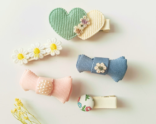 daily winter ヘアクリップ ベビー キッズ ヘアピン ヘアアクセサリー