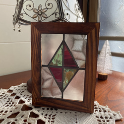 ステンドグラス パネル 大正ロマン 和モダン 格子戸 その他インテリア