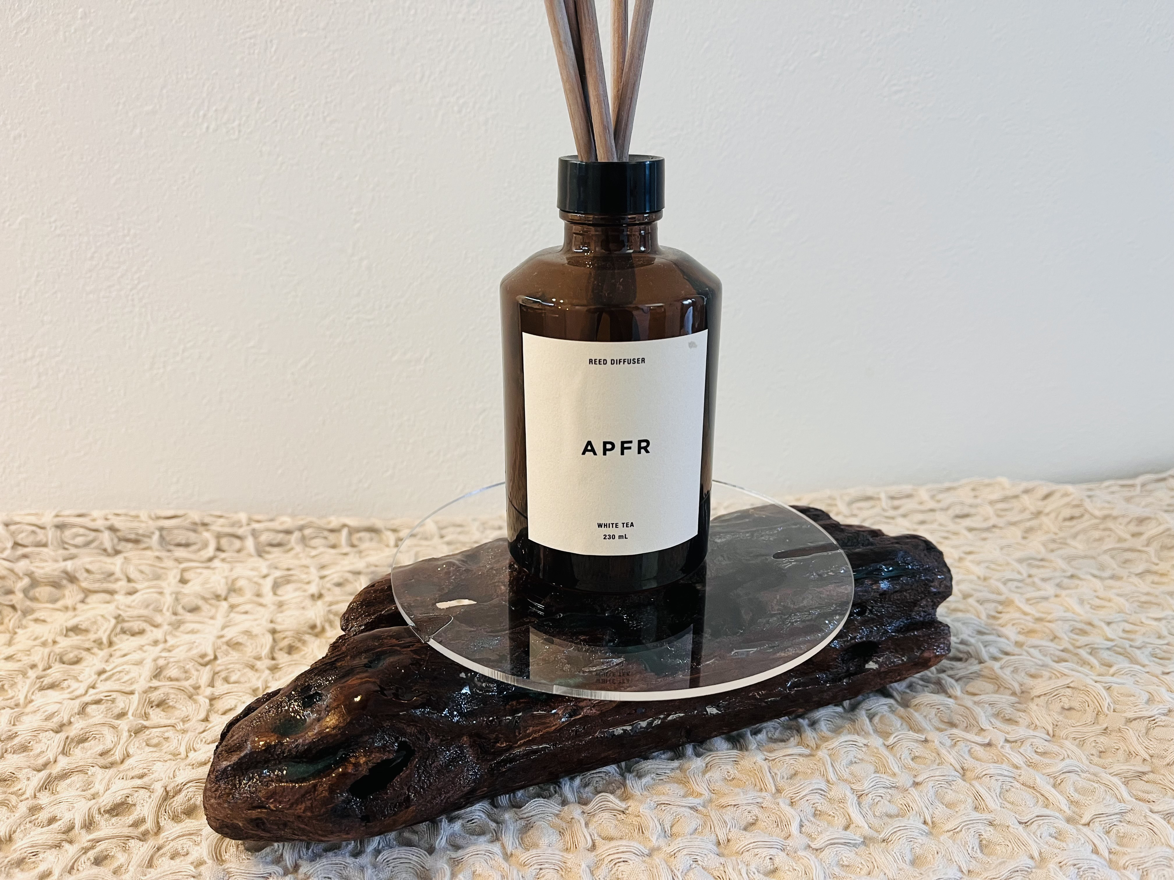 【一点物】マシンガンウッド×レジンキューブトレイ | 自然が生んだ痕跡