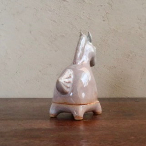 干支 馬の香合 萩焼 縁起物 その他置物 桃華工房 通販 20222465