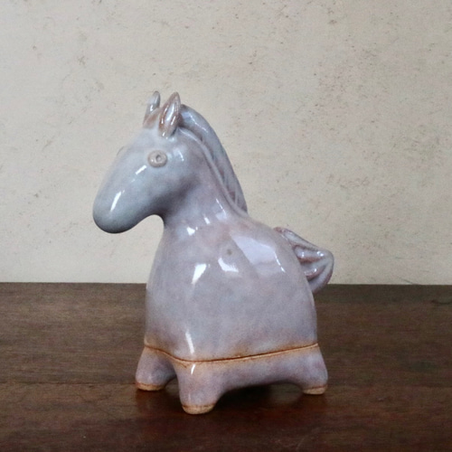 干支 馬の香合 萩焼 縁起物 その他置物 桃華工房 通販 20222465