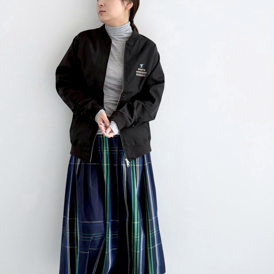 8GM ロゴ＆カート ダブルジップブルゾン（ブラック）撥水・羽織り