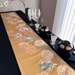 ◼︎C988◼︎高級袋帯 シルバー テーブルランナー(〜260cm) その他