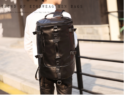 新型男性リュックサックトレンド学生ランドセルバスケットバッグレジャー旅行大容量旅行バッグ潮流バッグ