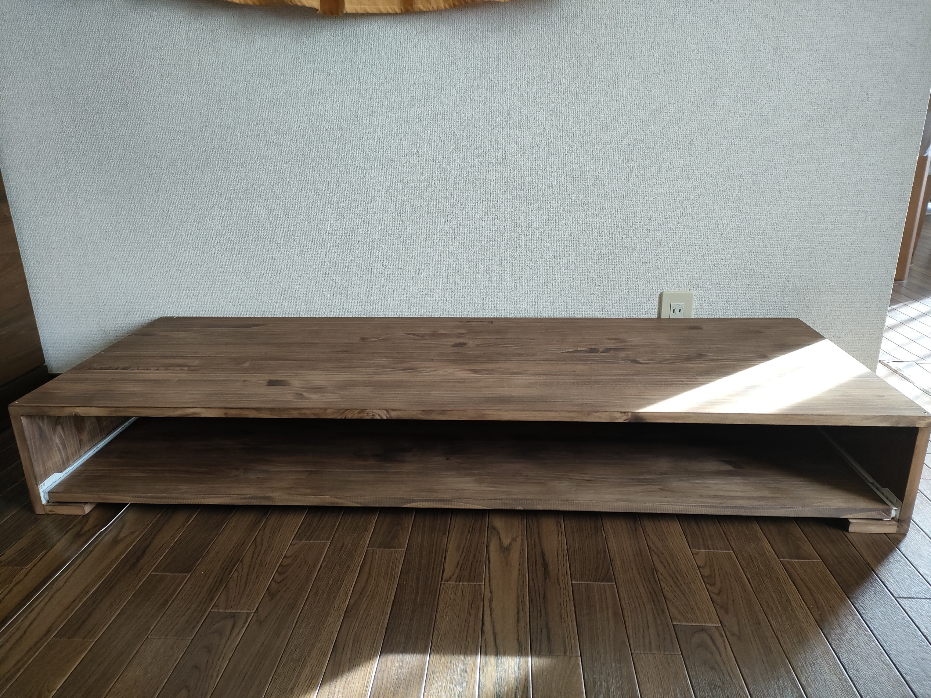 《電動昇降デスク用》キーボードスライダー付き天板を製作します