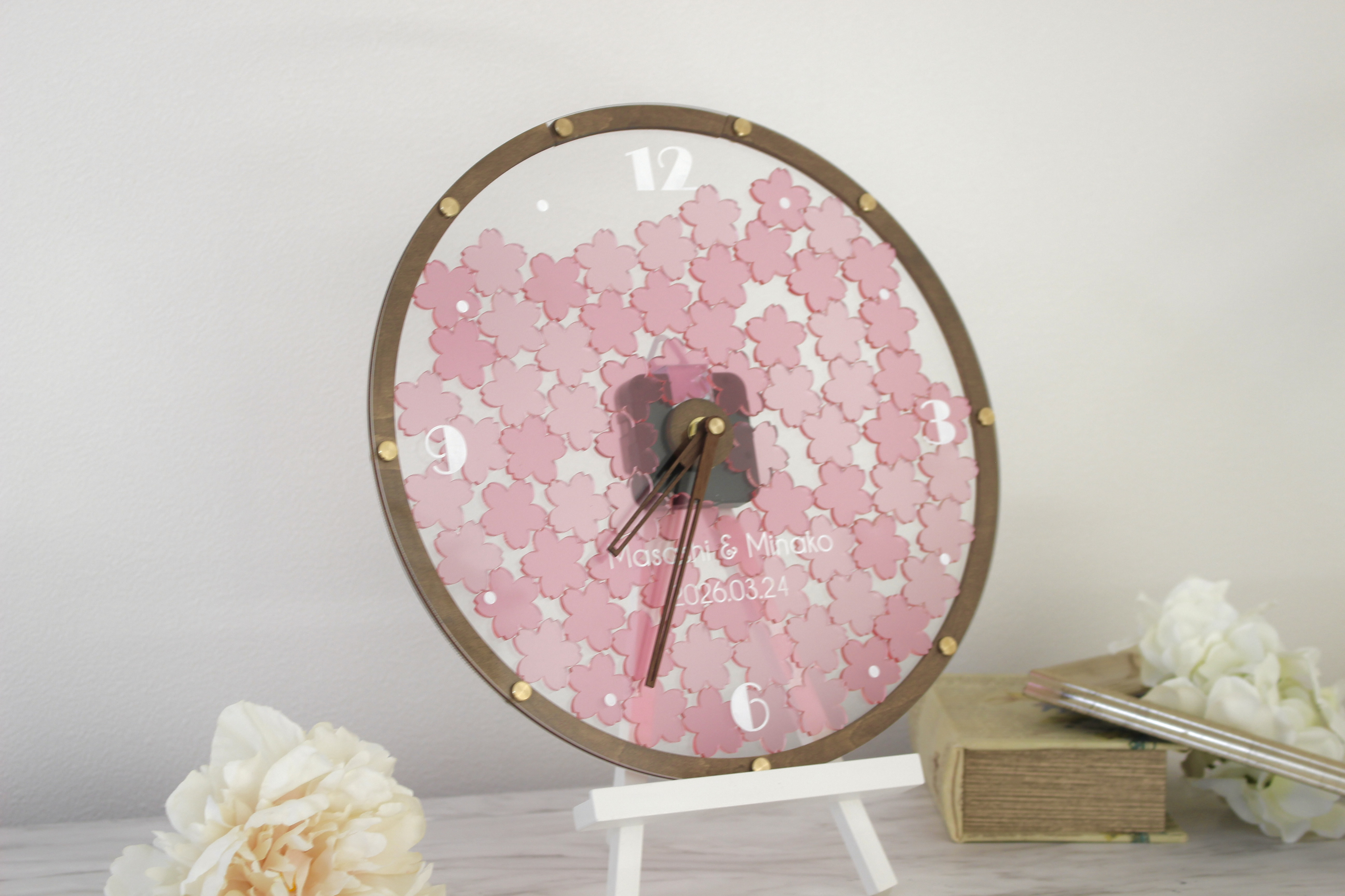 時計型ウェディングドロップス　ゲスト参加型　結婚証明書