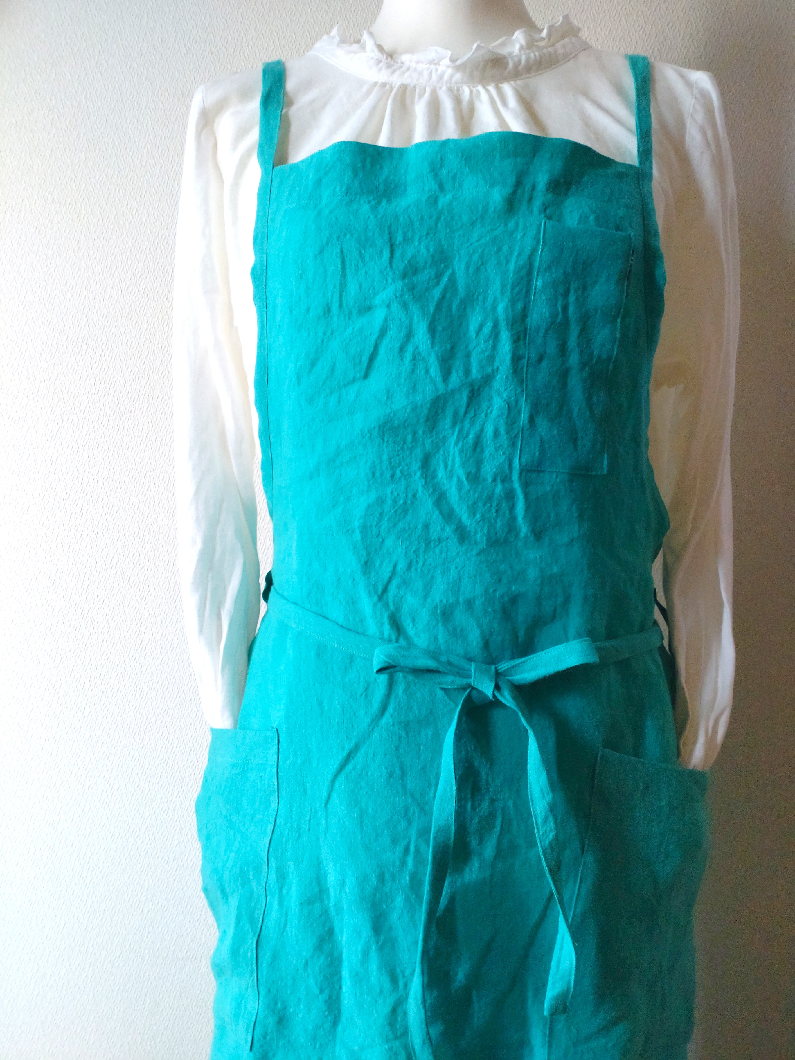 リネン100%☆3wayエプロン