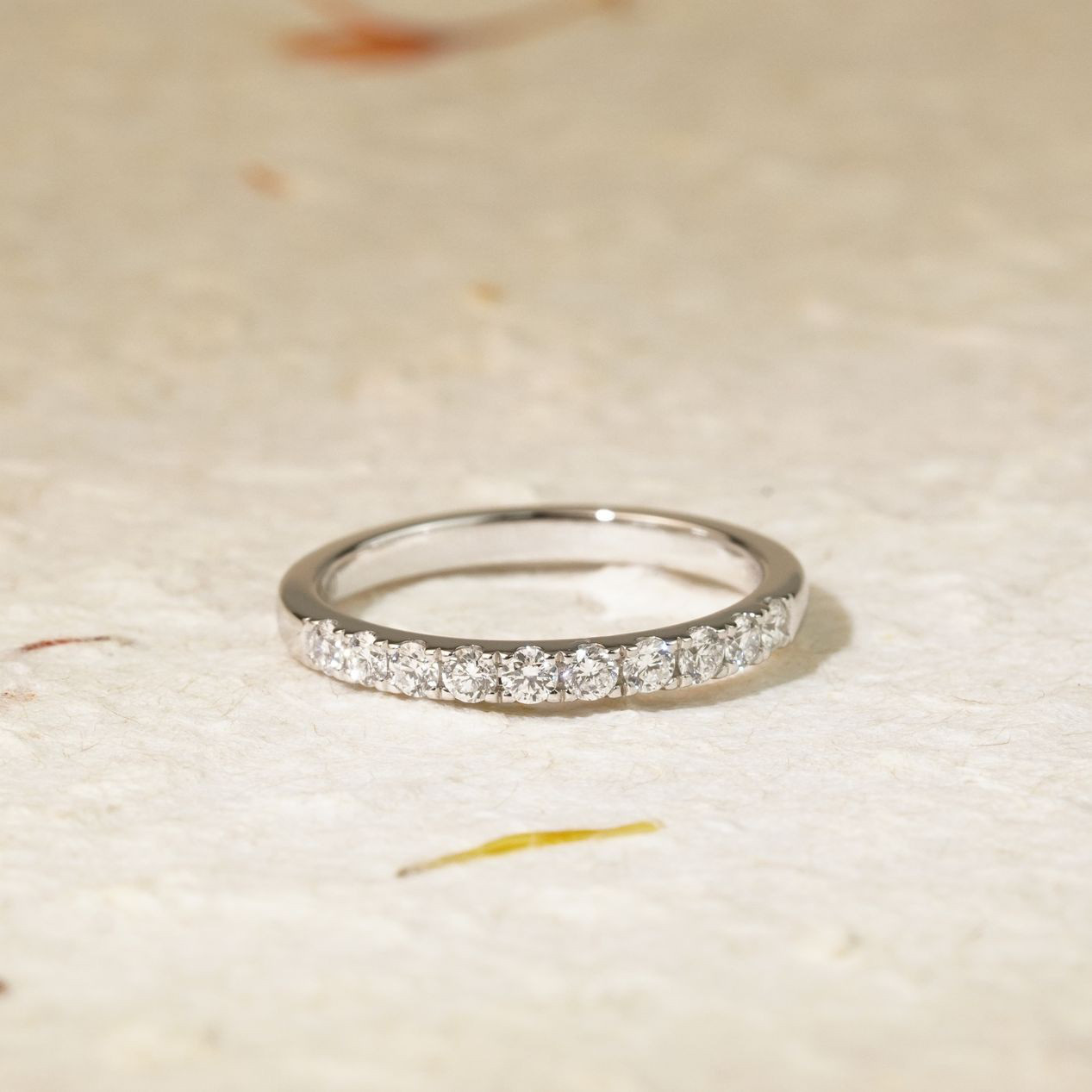 K10天然DIAハーフエタニティブリリアンスリング 即発送可 20251205-005