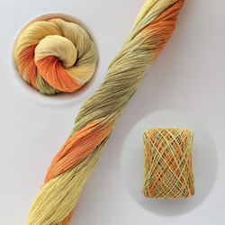 日本/藍まだら染め糸】再販【木綿20番4本糸】刺し子糸・ダーニング 糸