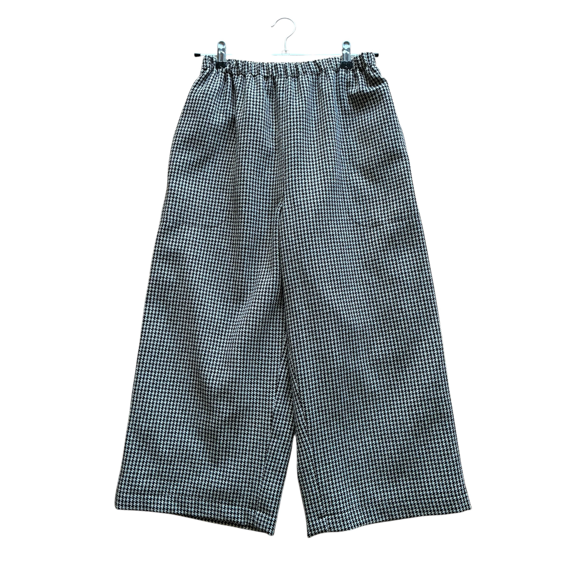 ギャザーパンツ千鳥格子
