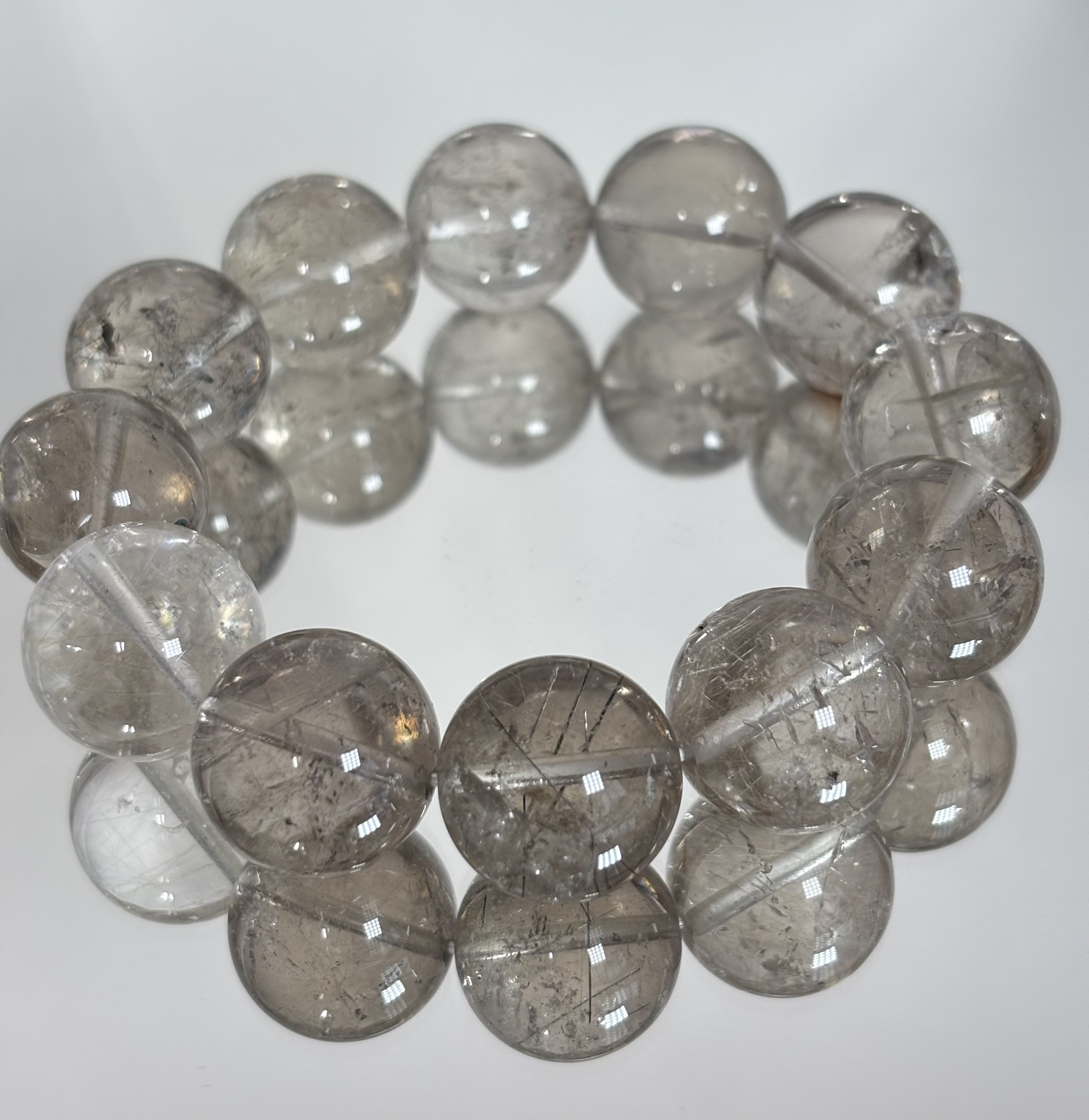 エレスチャルクォーツ ブレスレット✨️ ルチル・アイリス・レインボー入ってます✨️ 5,375円