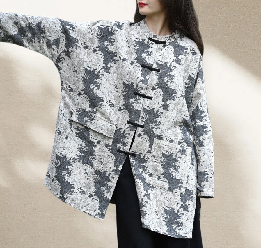 ☆丈カット無料☆綿麻　 シャツ レディース　2436