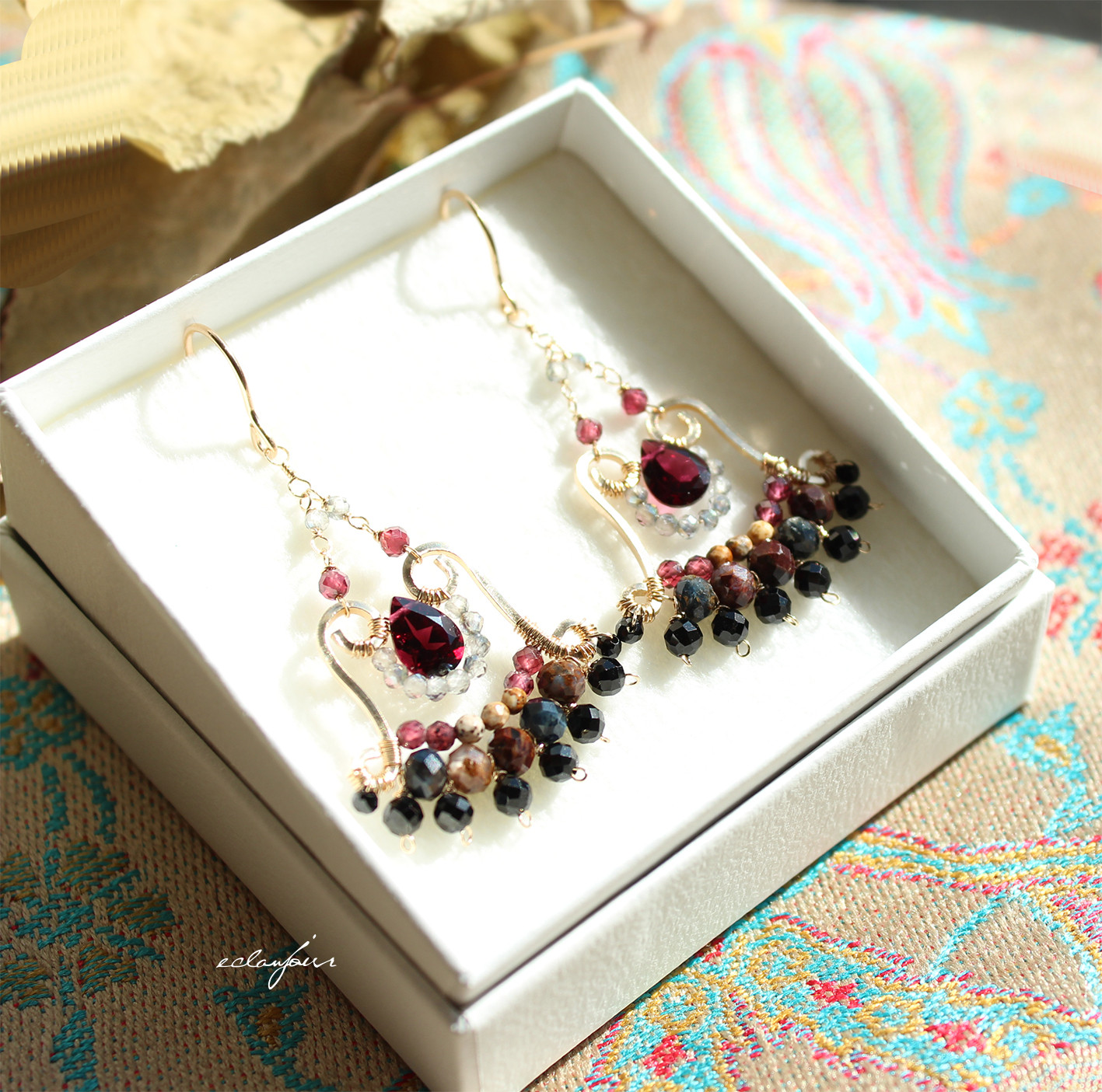 14kgf／ヴァン・ルージュのピアス＆イヤリング【eclanjour】