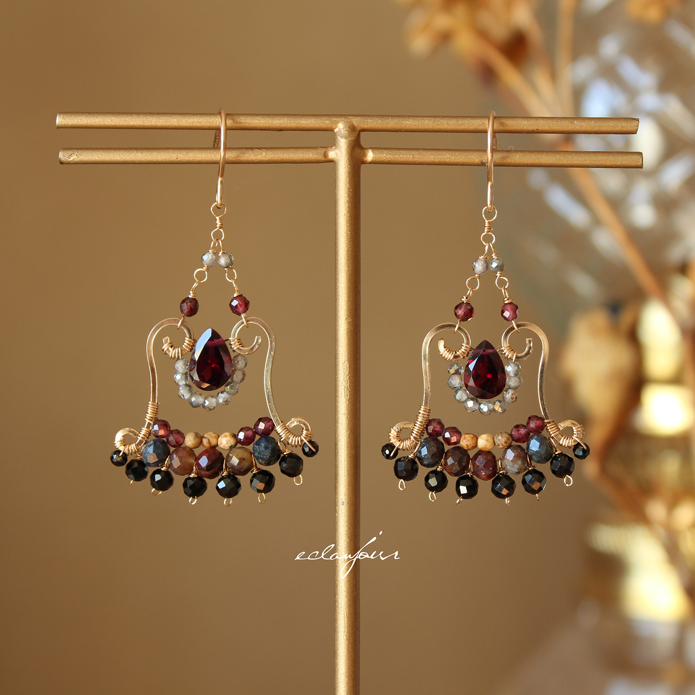 14kgf／ヴァン・ルージュのピアス＆イヤリング【eclanjour】