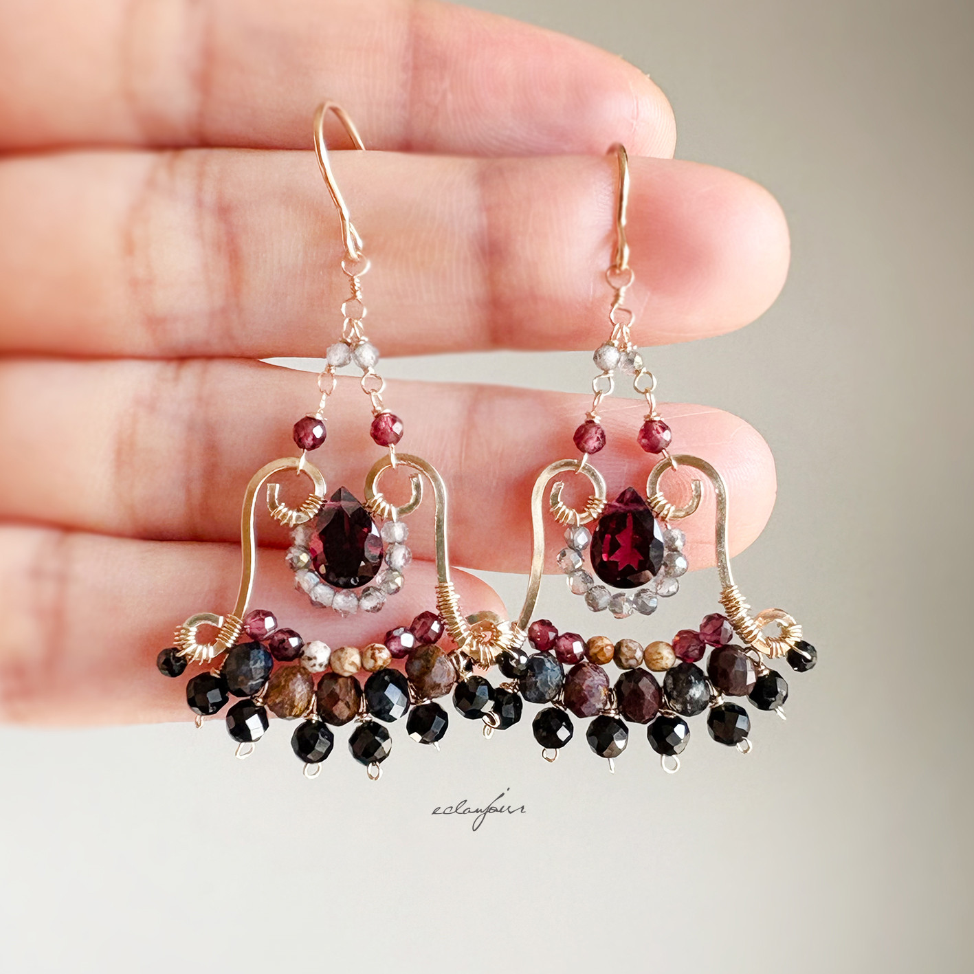 14kgf／ヴァン・ルージュのピアス＆イヤリング【eclanjour】