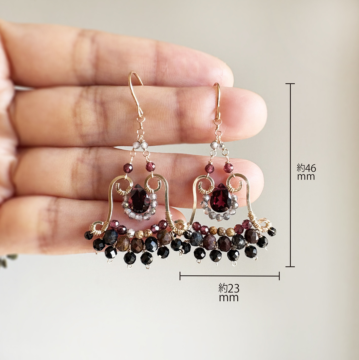 14kgf／ヴァン・ルージュのピアス＆イヤリング【eclanjour】