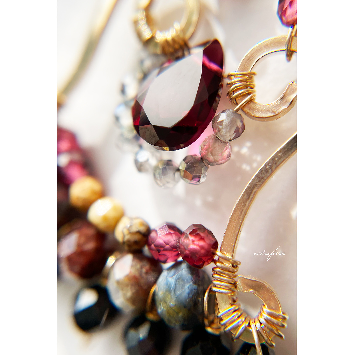 14kgf／ヴァン・ルージュのピアス＆イヤリング【eclanjour】