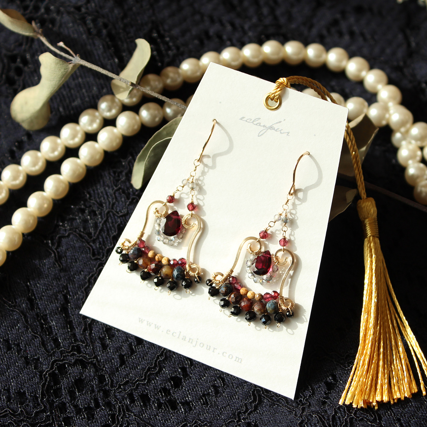 14kgf／ヴァン・ルージュのピアス＆イヤリング【eclanjour】