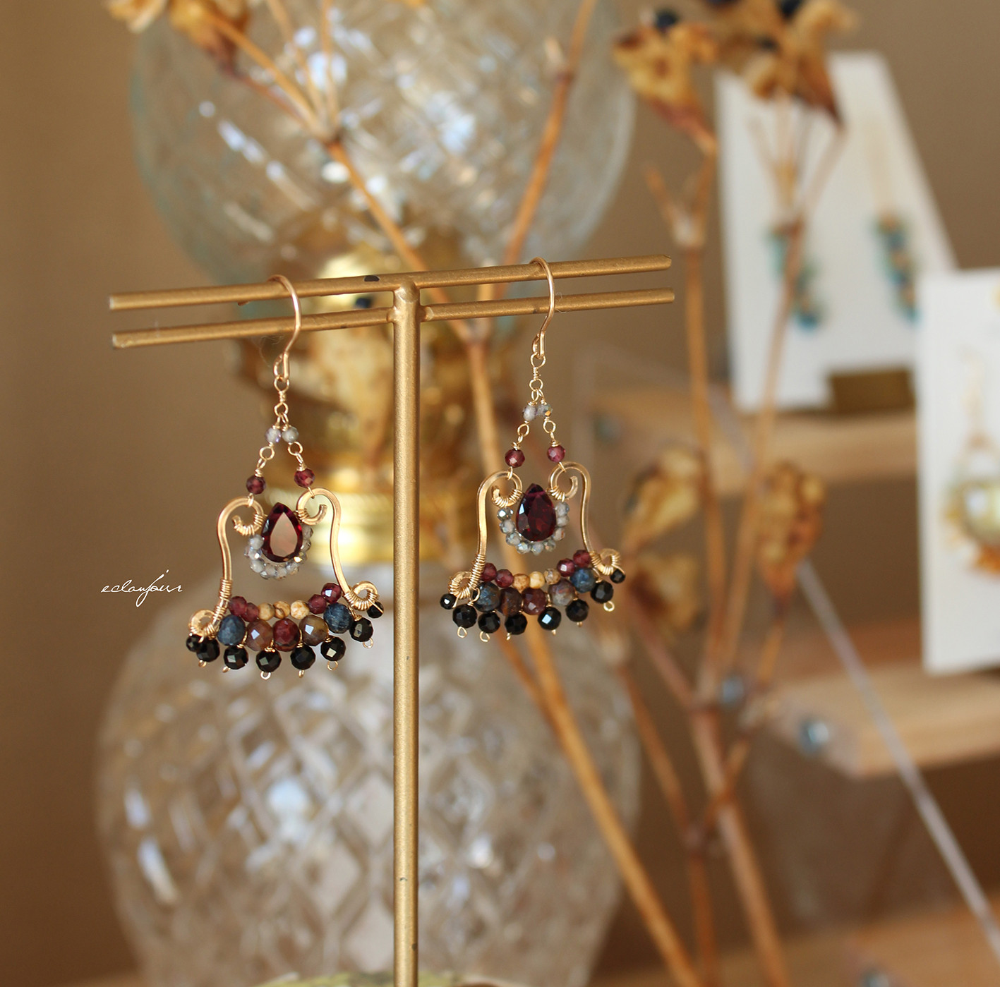 14kgf／ヴァン・ルージュのピアス＆イヤリング【eclanjour】