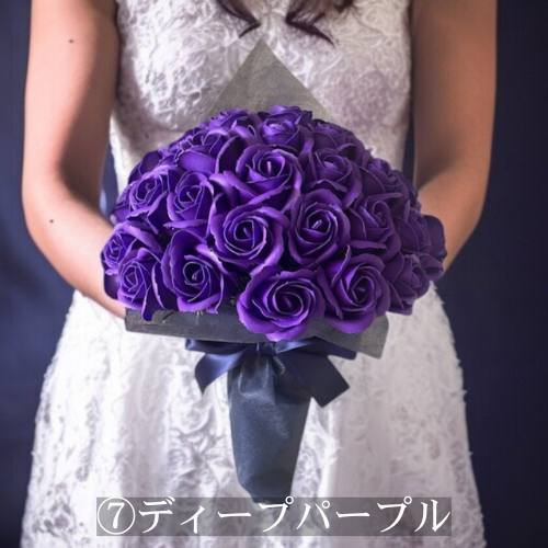 サヴォンローズS(50本)18色｜永遠に咲く贅沢な薔薇の花束　ソープフラワー