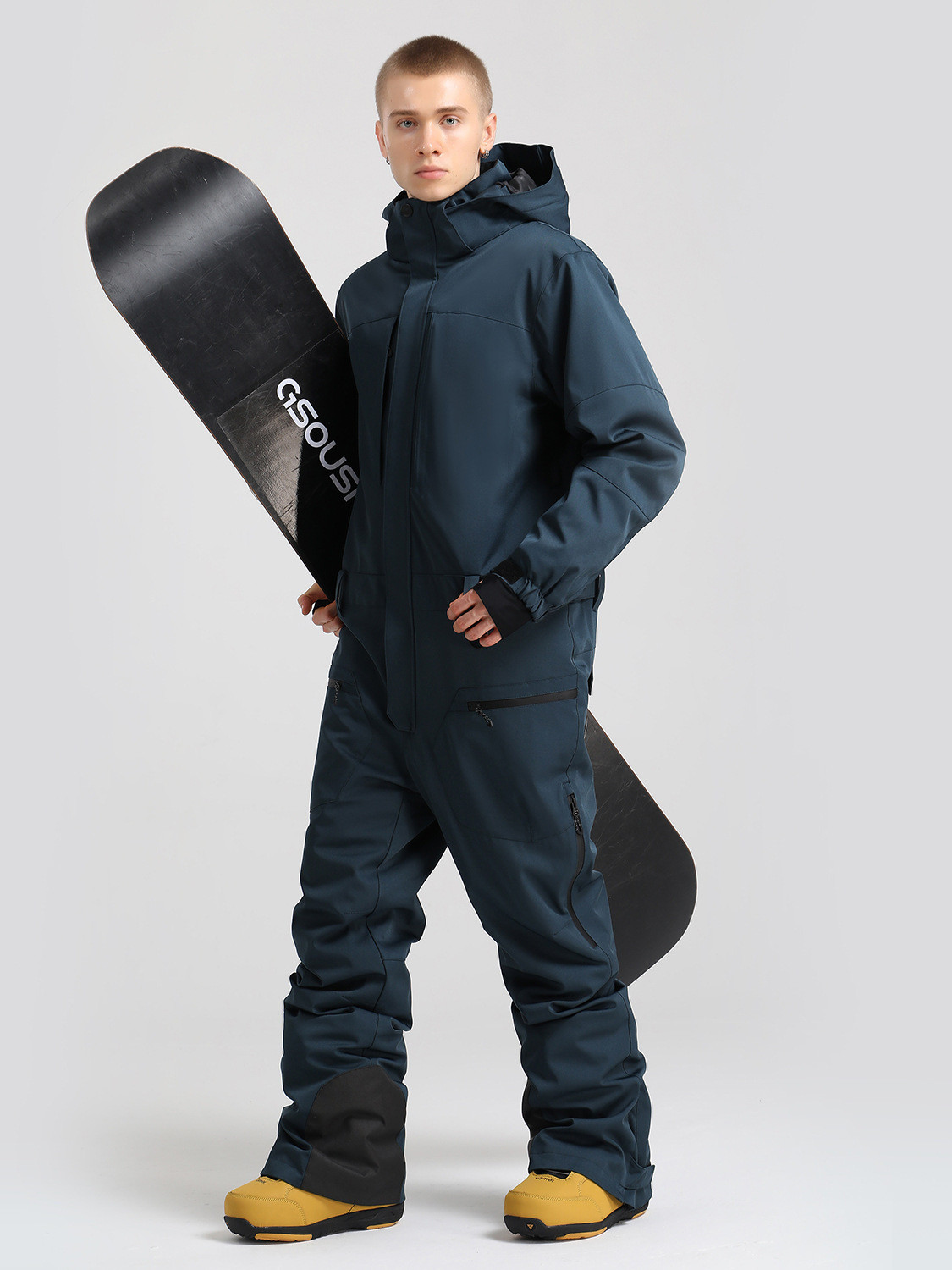 25-26秋冬 スノボウェア つなぎ 撥水 メンズ オールインワン オーバーオール スキーウェア SN088