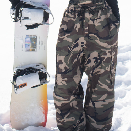 25-26秋冬限定 スノーボードウェア パンツ ズボン 迷彩 撥水 メンズ