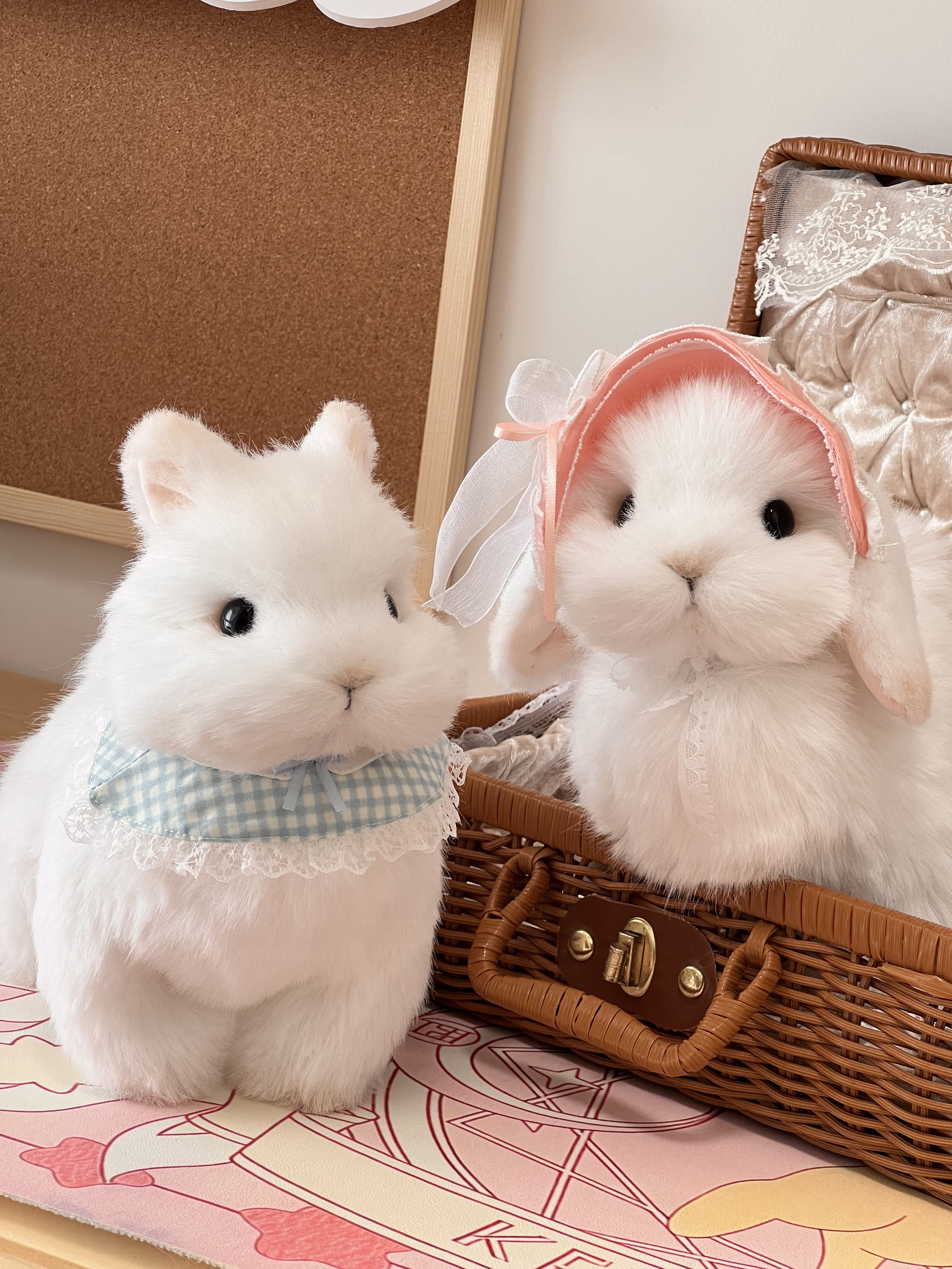 Mochi Bunny｜中 マシュマロ手作りうさぎぬいぐるみ｜ふわふわ合体ぬいぐるみ