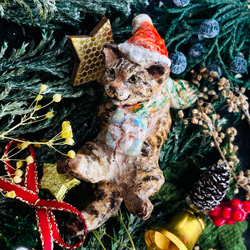 シーズーサンタ（Christmas santa Shih Tzu） その他置物 かりたひかり