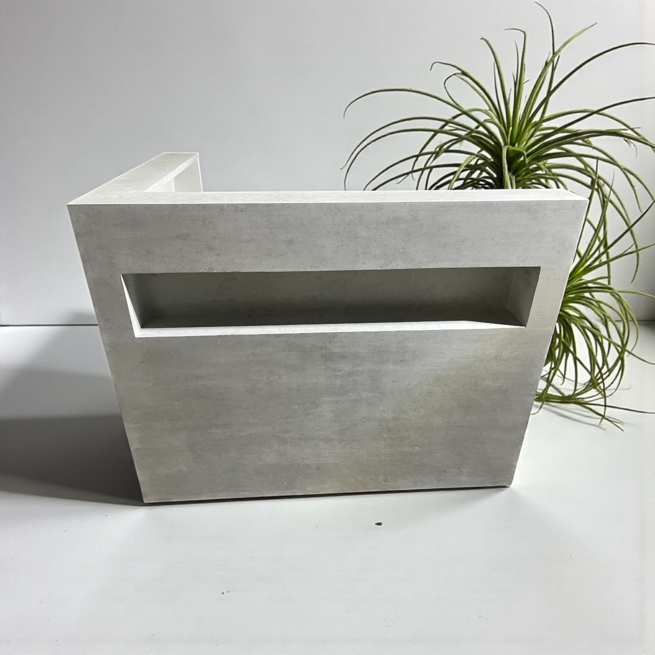 L型カウンター　レジカウンター　ディスプレイカウンター　【石っぽいシリーズ】