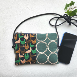 ミナペルホネンポーチ タンポポ 横16cm フラット型 ポーチ nonoko