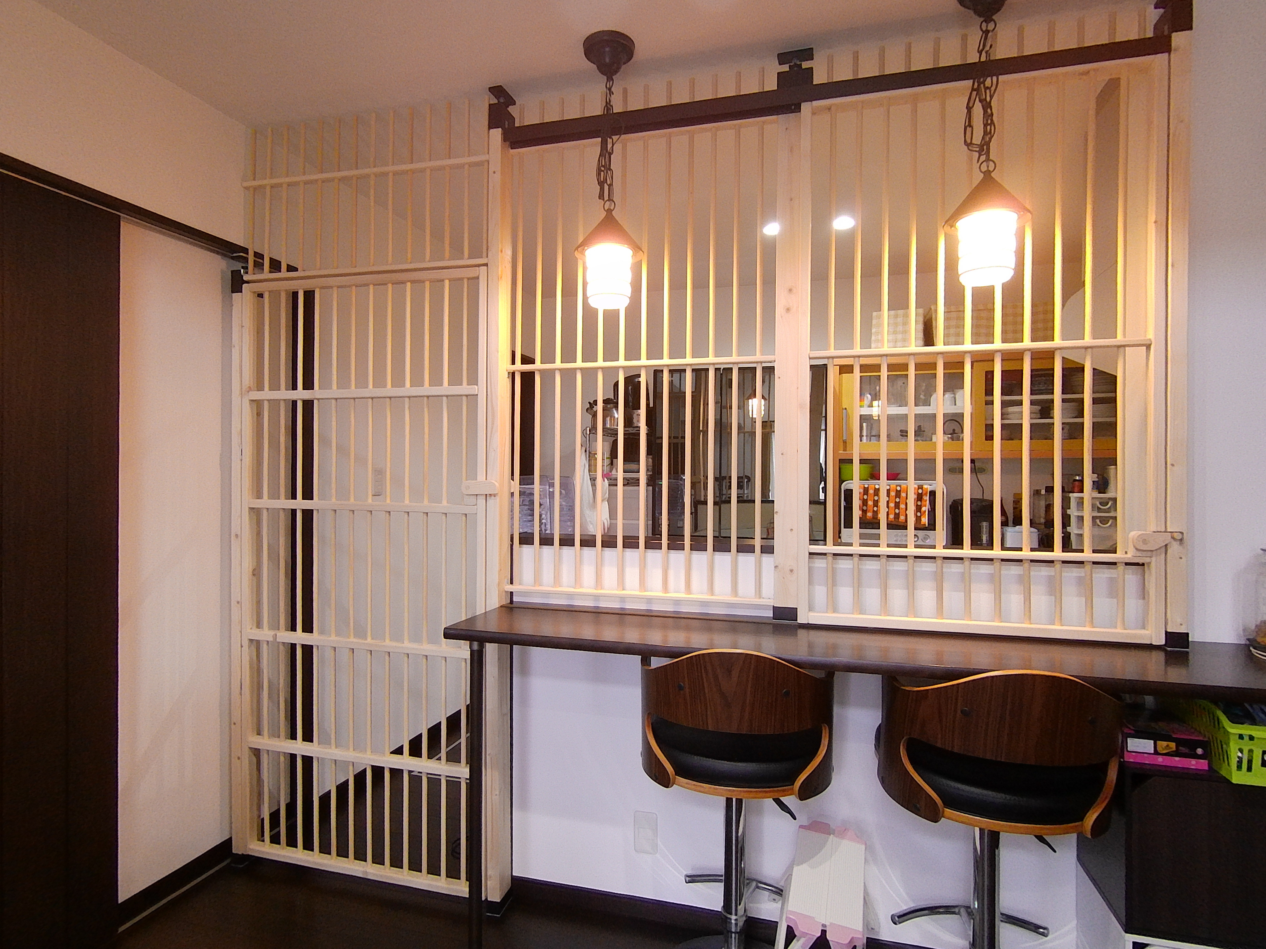 ◆ にゃんこフェンス 猫の侵入防止柵 カウンター１面仕様 ◆