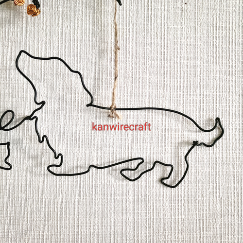 ワイヤーガーランド ワイヤーアート ダックス ワイヤークラフト