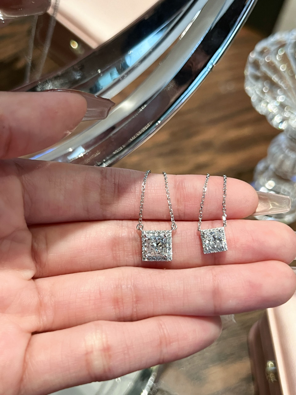 ラボグロウンダイヤモンドネックレスPt950 5901