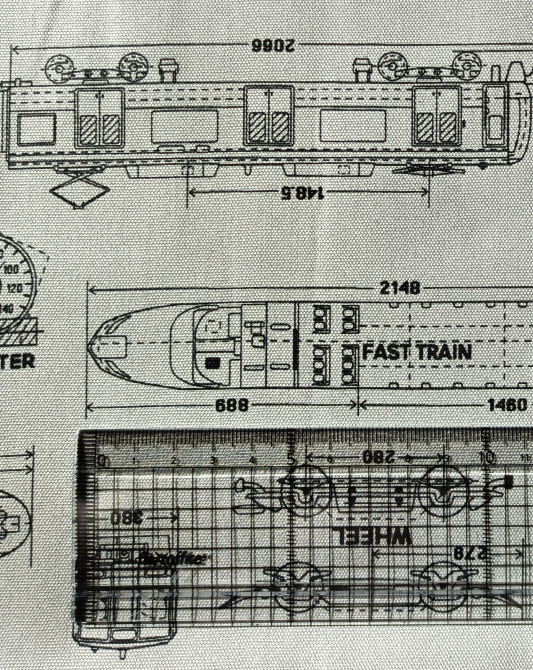 【オーダー★受注生産】おひるね布団カバー　電車　新作　ホワイト/グレー