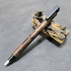 極上栃瘤杢 スタビライズウッドボールペン【送料・ギフトボックス無料